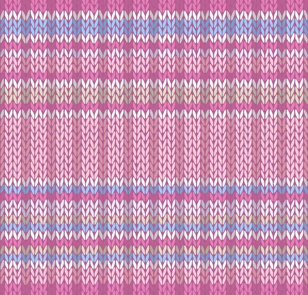 Modèle sans couture. Texture tricotée. Tissu Couleur fond de traçabilité — Image vectorielle