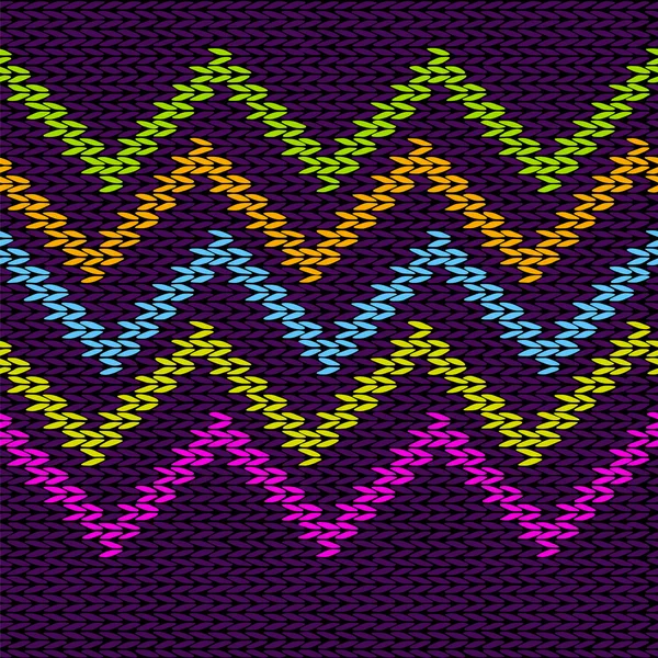 Modèle tricoté sans couture de style — Image vectorielle