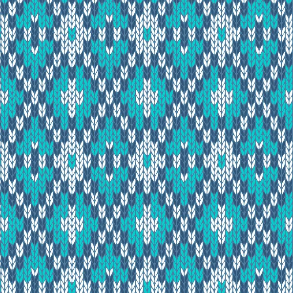 Motif tricoté sans couture. Style Tricot laine jacquard ornement te — Image vectorielle