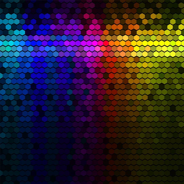 Multicolor luzes abstratas disco fundo — Vetor de Stock