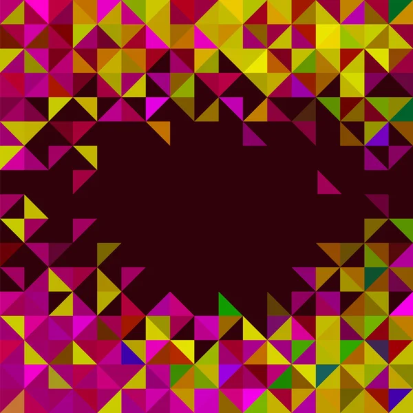 Abstracte geometrische achtergrond. kleur pixel trendy mozaïek — Stockvector