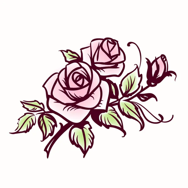 Rosas. — Vector de stock