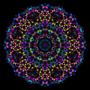 soyut çiçek. tekerlek vektör yaratıcı renkli stil. Camgöbeği mage