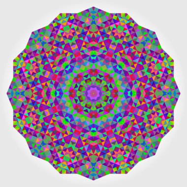 soyut renkli daire zemin. geometrik vektör mandala. MOS