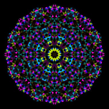 soyut çiçek. tekerlek vektör yaratıcı renkli stil. Camgöbeği mage