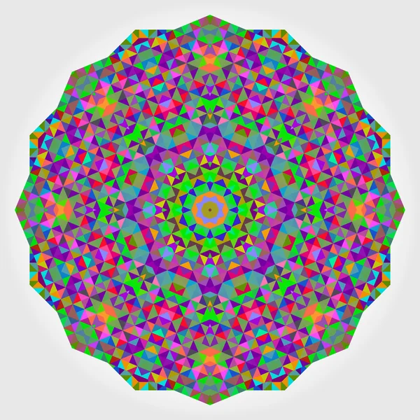 Résumé fond de cercle coloré. Mandala vecteur géométrique. Mousses — Image vectorielle