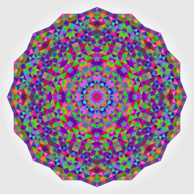 soyut renkli daire zemin. geometrik vektör mandala. MOS