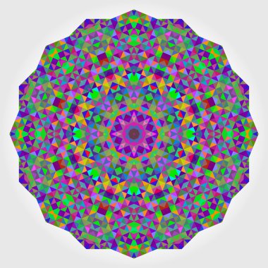 soyut renkli daire zemin. geometrik vektör mandala. MOS