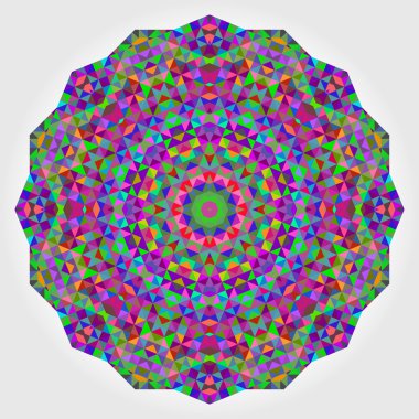 soyut renkli daire zemin. geometrik vektör mandala. MOS