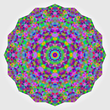 soyut renkli daire zemin. geometrik vektör mandala. MOS