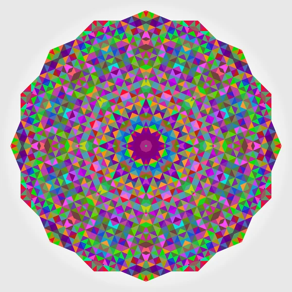 Abstrakt färgglada cirklar bakgrund. geometriska vektorn mandala. Mos — Stock vektor