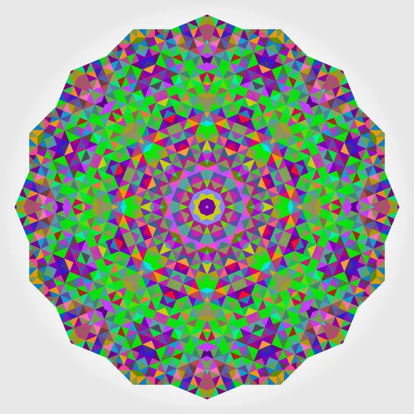 Abstrakt färgglada cirklar bakgrund. geometriska vektorn mandala. Mos — Stock vektor