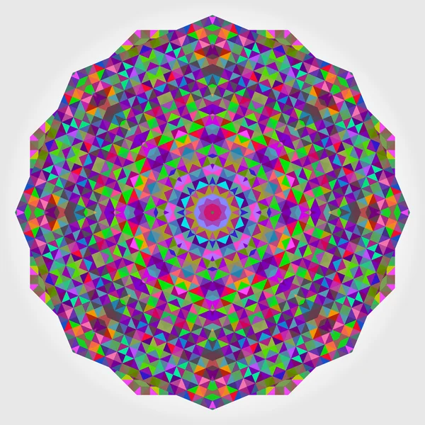 Astratto sfondo cerchio colorato. Mandala vettoriale geometrica. Mos — Vettoriale Stock