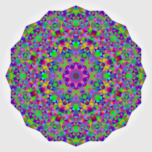 Résumé fond de cercle coloré. Mandala vecteur géométrique. Mousses — Image vectorielle