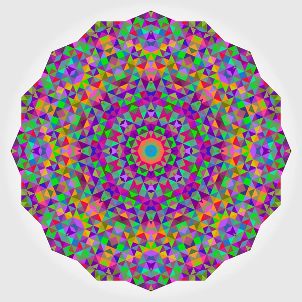 Résumé fond de cercle coloré. Mandala vecteur géométrique. Mousses — Image vectorielle