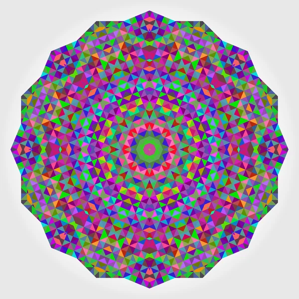 Abstrakt färgglada cirklar bakgrund. geometriska vektorn mandala. Mos — Stock vektor