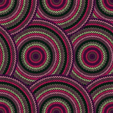 seamless çok renkli etnik geometrik örgü modeli. Stil circ