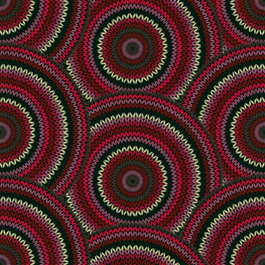 seamless çok renkli etnik geometrik örgü modeli. Stil circ