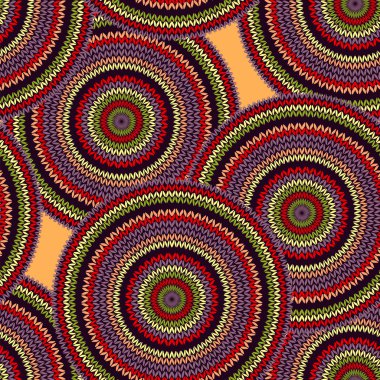 soyut sorunsuz etnik tarzı daire basit renkli vektör nee