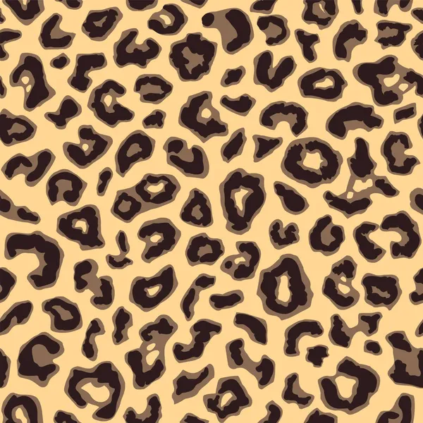 Naadloze jaguar bont patroon. Modieuze wilde kleur luipaard print achtergrond. Modern panter dierlijke stof textiel print ontwerp. Stijlvolle vector kleur illustratie — Stockvector