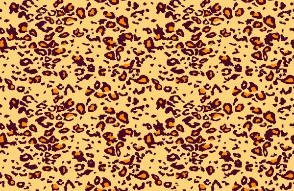 Sömlös leopardpäls. Fashionabla vilda leopard print bakgrund. Modern panter djur tyg textil tryck design. Snygg vektor färg illustration — Stock vektor