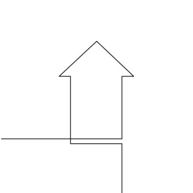 Doğrusal ok Infographic tasarım ögesi
