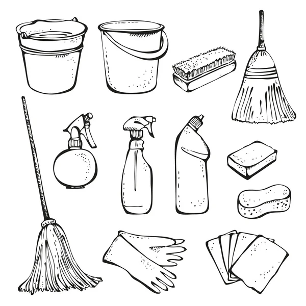 Εργαλεία καθαρισμού — Διανυσματικό Αρχείο