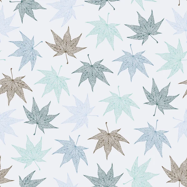 Maple leaves pattern — Stock Vector