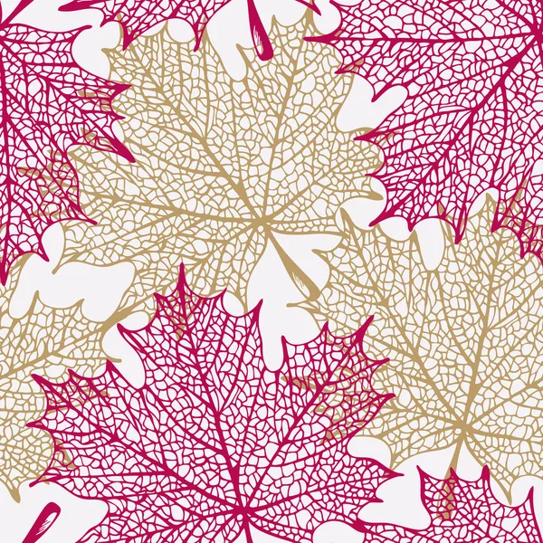 Feuille d'érable motif — Image vectorielle