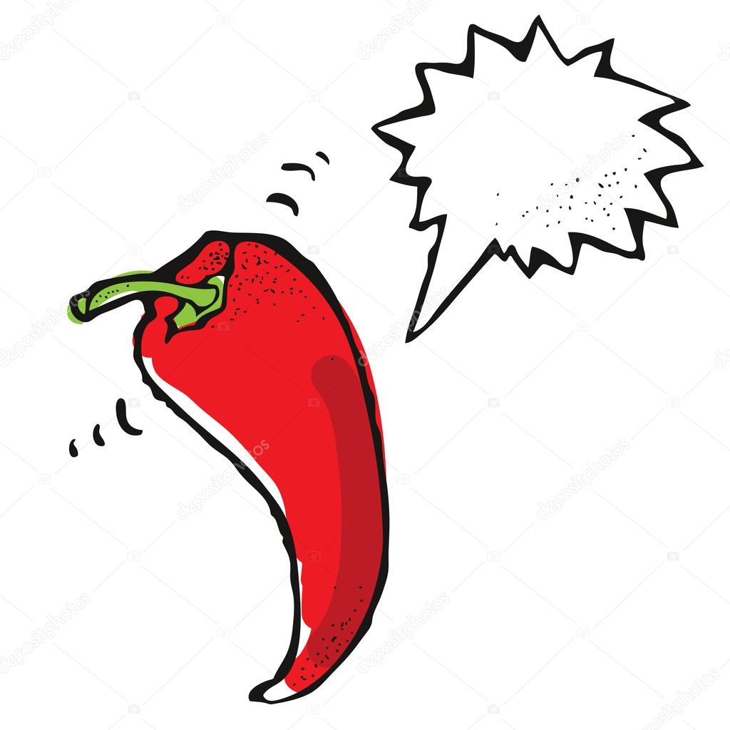 Cartoon chili pepper