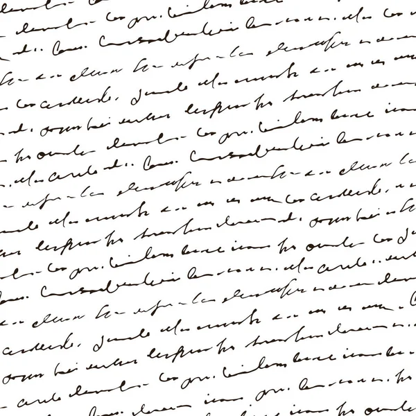 Texte Abstrait Manuscrit Motif Sans Couture Vecteur Monochrome Script Fond Illustration De Stock