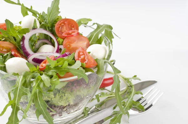 新鲜的绿色蔬菜沙拉 — 图库照片