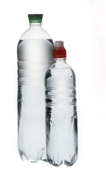 Group of mineral soda water bottles — Stock Photo, Image