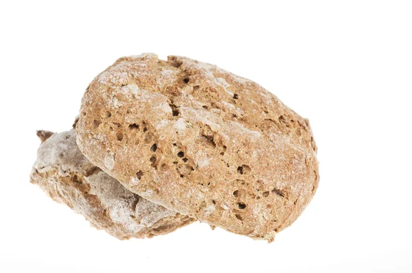Φρέσκο ψωμί τροφίμων πάνω από το λευκό φόντο — Φωτογραφία Αρχείου