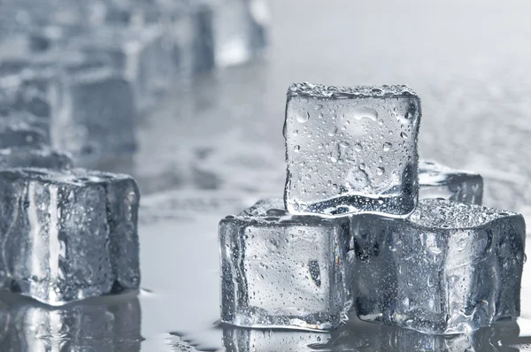 Wet ice cubes objects — Stock Photo, Image