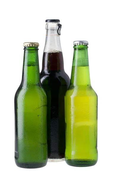 Flesjes bier — Stockfoto