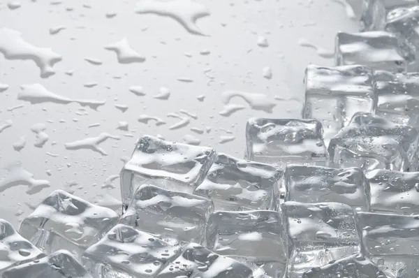 Wet ice cubes objects — Stock Photo, Image