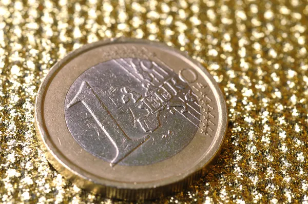 Moneta da 1 euro — Foto Stock