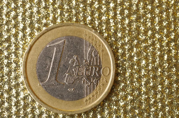 Uma moeda de euro — Fotografia de Stock