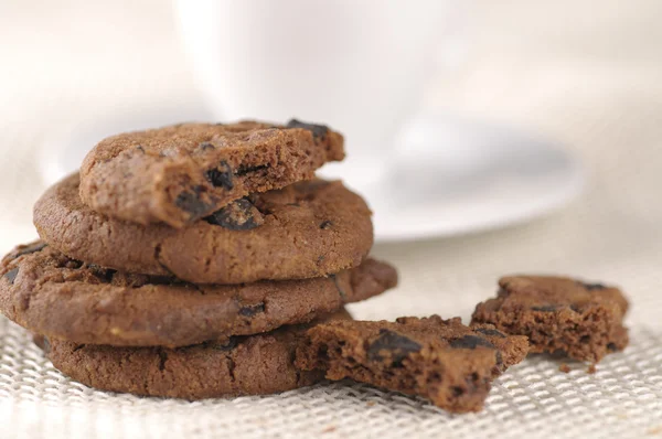 Galletas con chips de chocolate — Foto de Stock