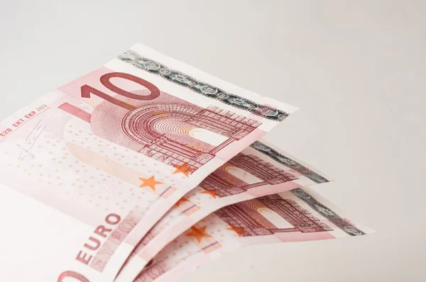 Tíz euro-bankjegyek — Stock Fotó