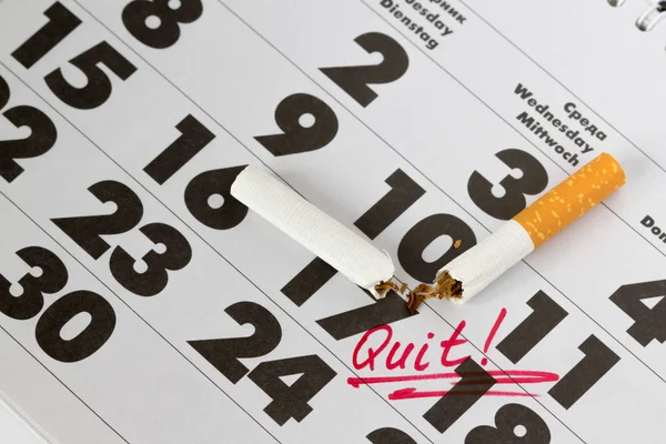 Zeit, mit dem Rauchen aufzuhören Stockbild