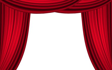 sahne perdesi üzerinde spotlight