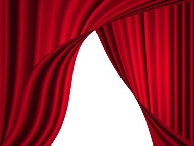 sahne perdesi üzerinde spotlight