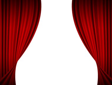 sahne perdesi üzerinde spotlight