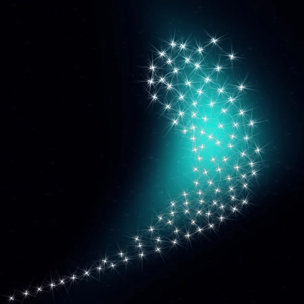 Stars descending on background — Stock Photo, Image