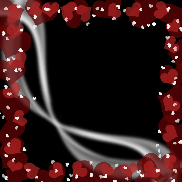 Valentine pattern, frame — Stock Photo, Image