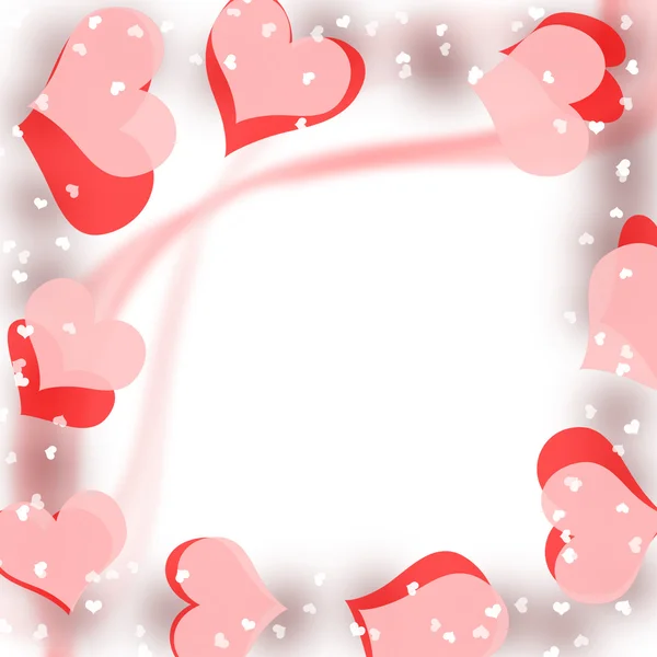 Valentine pattern, frame — Stock Photo, Image