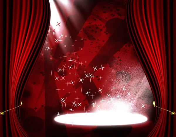 Film ya da tiyatro perdesinde biraz parıltı var.