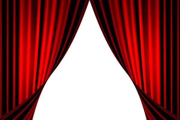 Spotlight on stage curtain — Stock Photo, Image